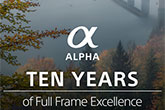 Az Alpha kamerák 10 éves évfordulóját ünnepli a Sony